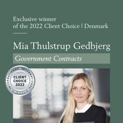 Lexology Client Choice 2022 Mia Thulstrup Gedbjerg